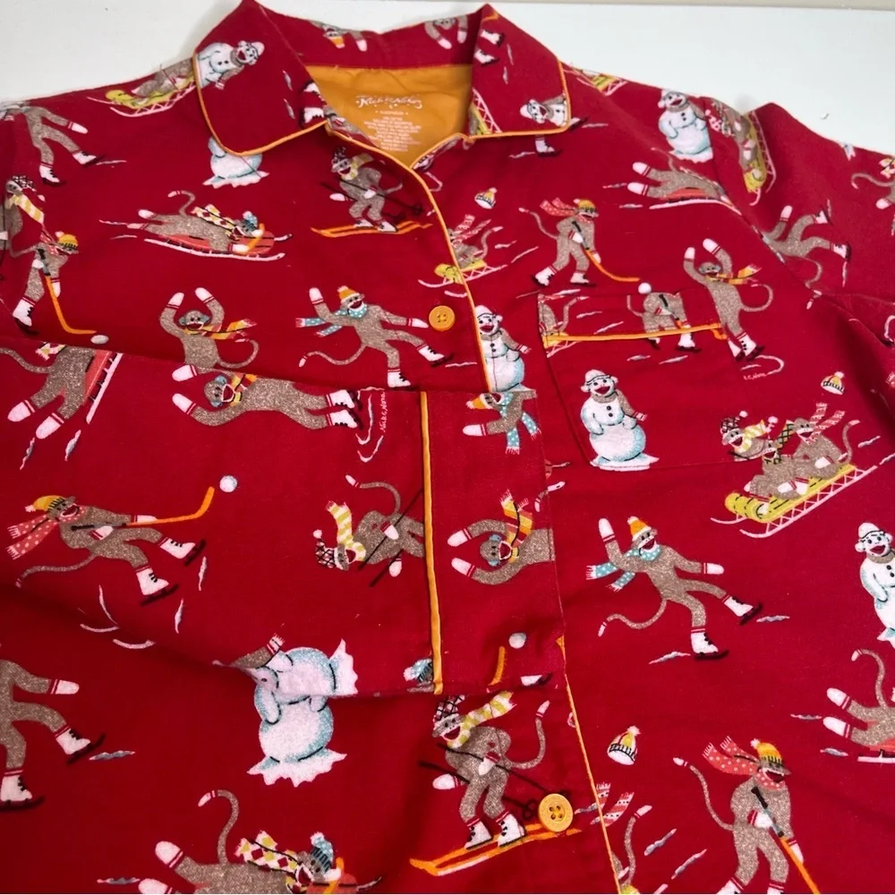 Nick and Nora Sleepwear Flannel Pajama Top only - Picture 7 of 9